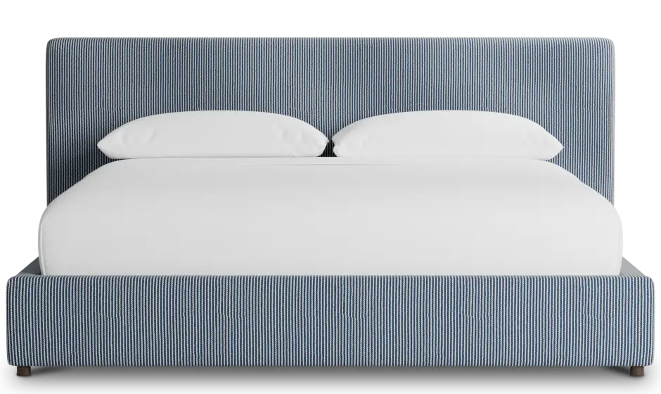 Grayton Lucy Navy 44" Upholstered Platform Bed Grayton Lucy Navy 44" Upholstered Platform Bed