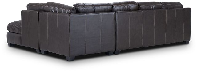 Carson Dark Brown Leather Right Bumper Memory Foam Sleeper Sectional (6)