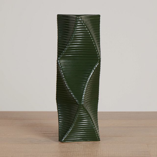 Gaia Dark Green Large Vase