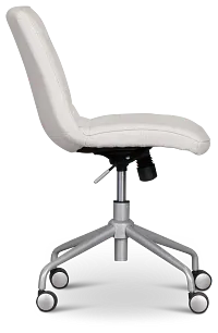 Gwen Light Gray Upholstered Desk Chair