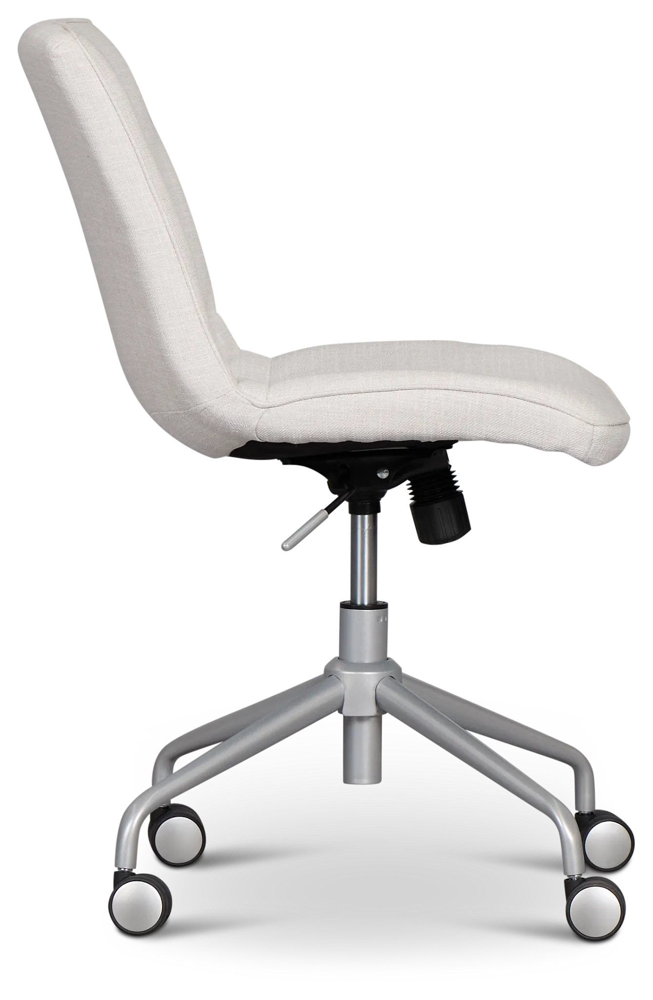 Gwen Light Gray Upholstered Desk Chair