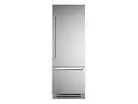 Bertazzoni 30 Series Stainless Steel Rt Hinge Built In Bottom Freezer Refrigerator