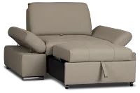 Eden Gray Micro Chair Pull-up Sleeper