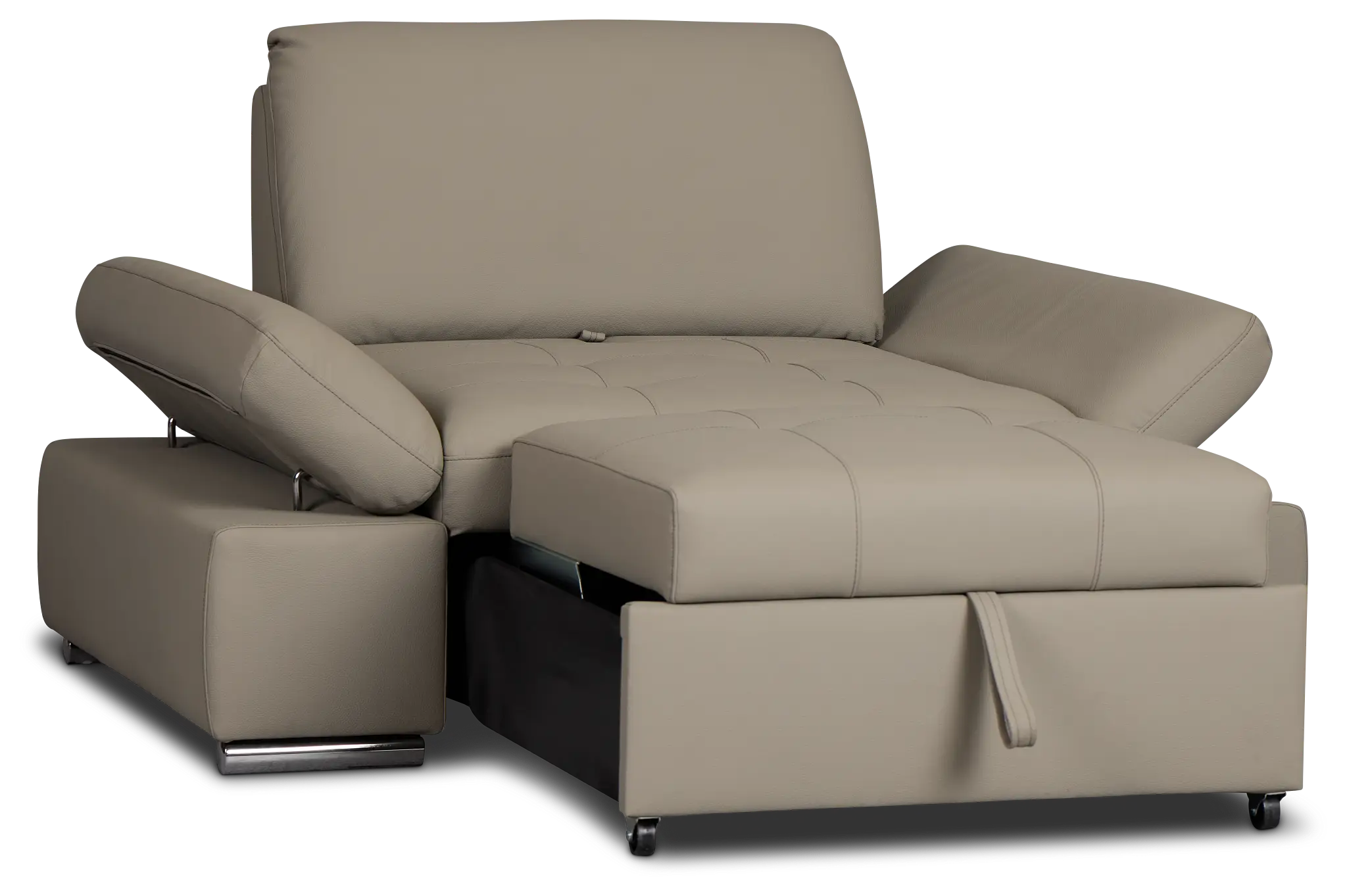 Eden Gray Micro Chair Pull-up Sleeper Eden Gray Micro Chair Pull-up Sleeper