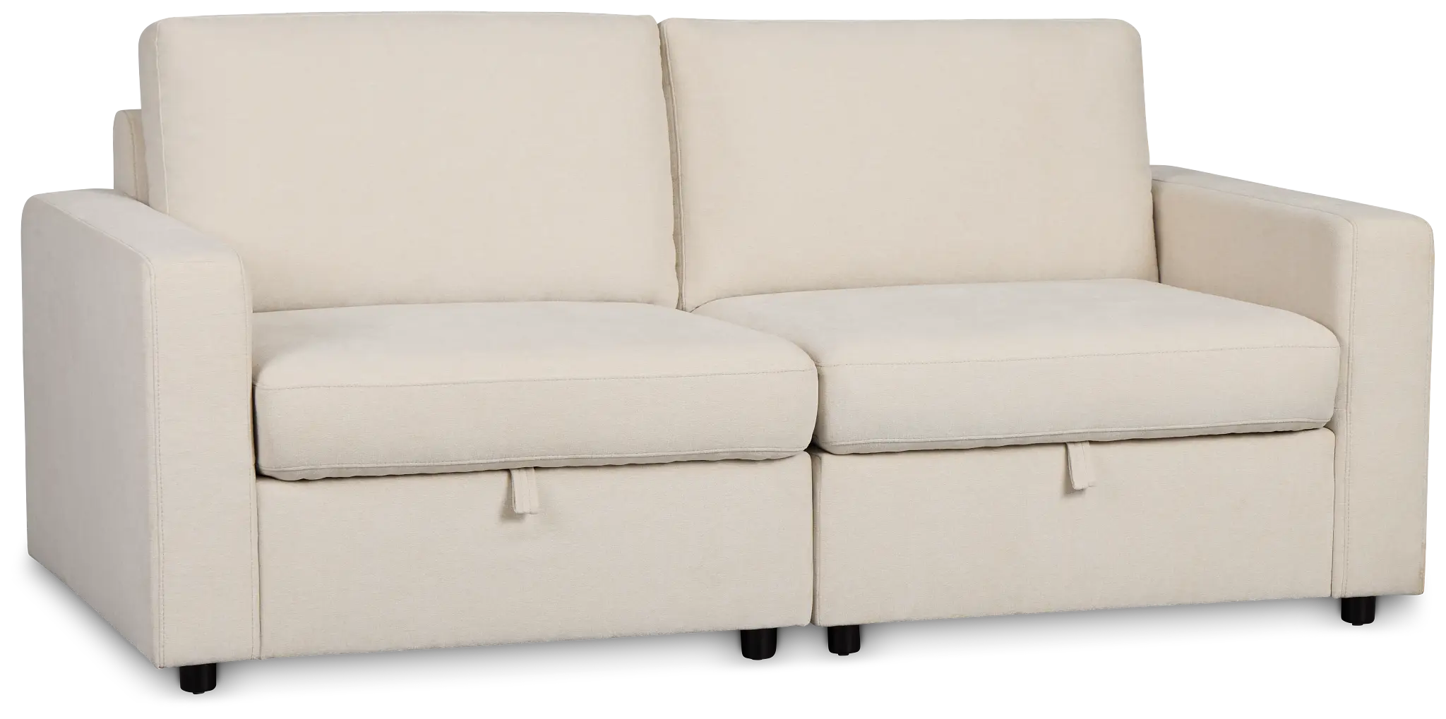 Addie Beige Fabric 2-piece Modular Storage Sofa Addie Beige Fabric 2-piece Modular Storage Sofa