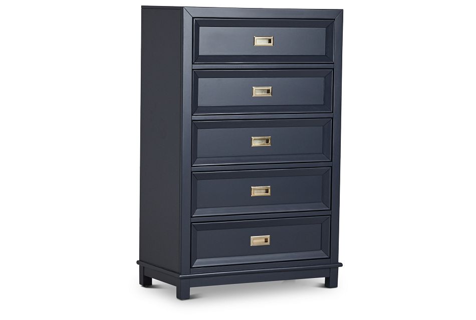 Ryder Dark Blue Drawer Chest, One/size (2)
