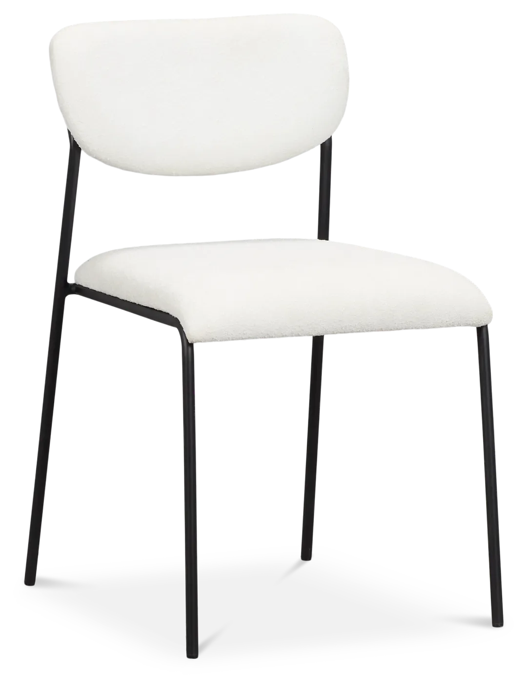 Lynden White Metal Upholstered Side Chair