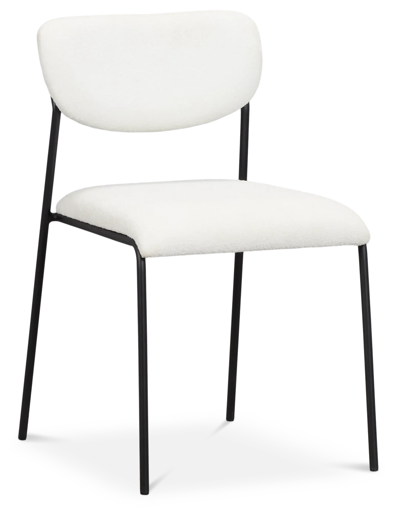 Lynden White Metal Upholstered Side Chair