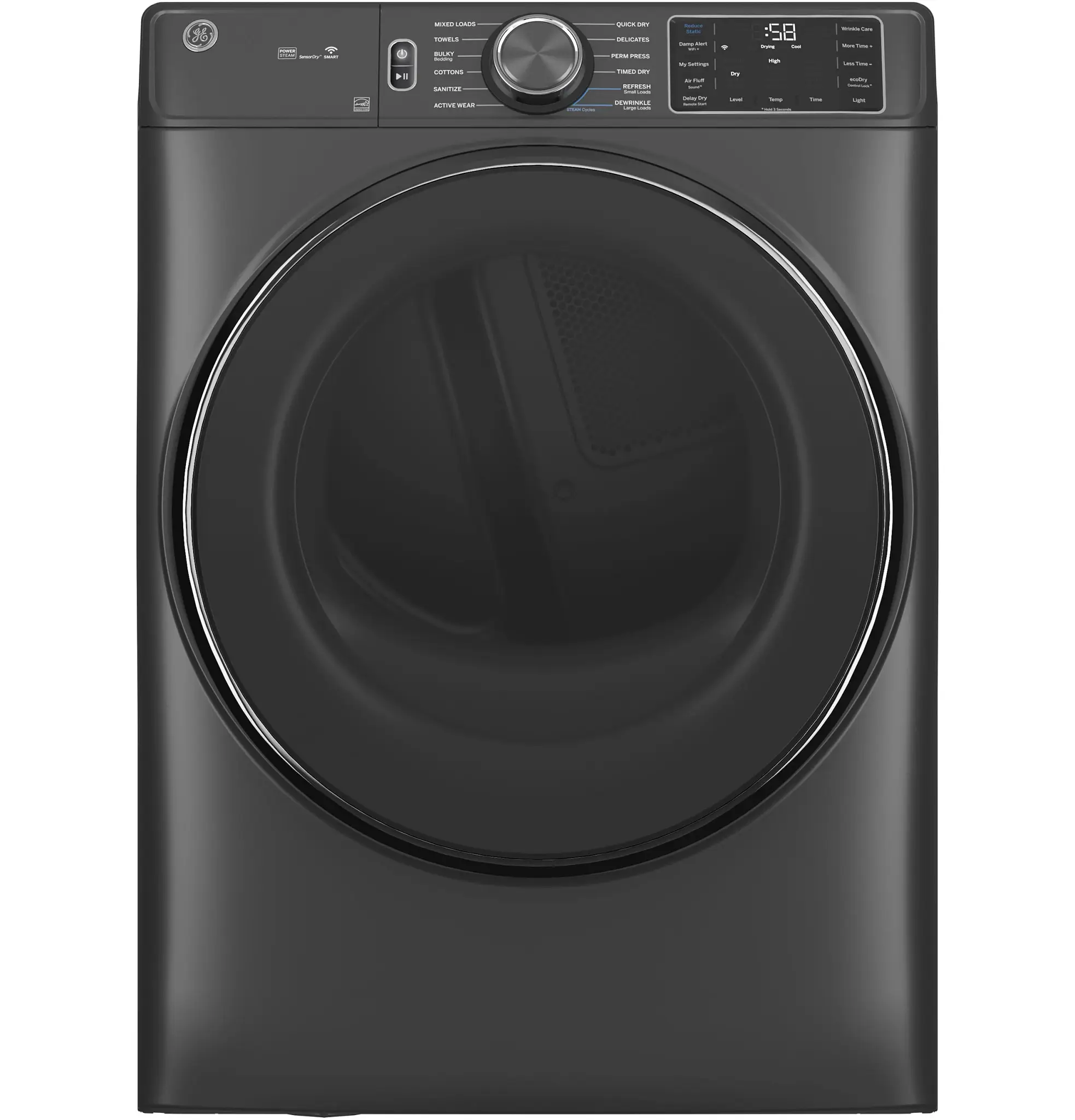 Ge 65 Series Dark Gray Front Load Electric Dryer Ge 65 Series Dark Gray Front Load Electric Dryer