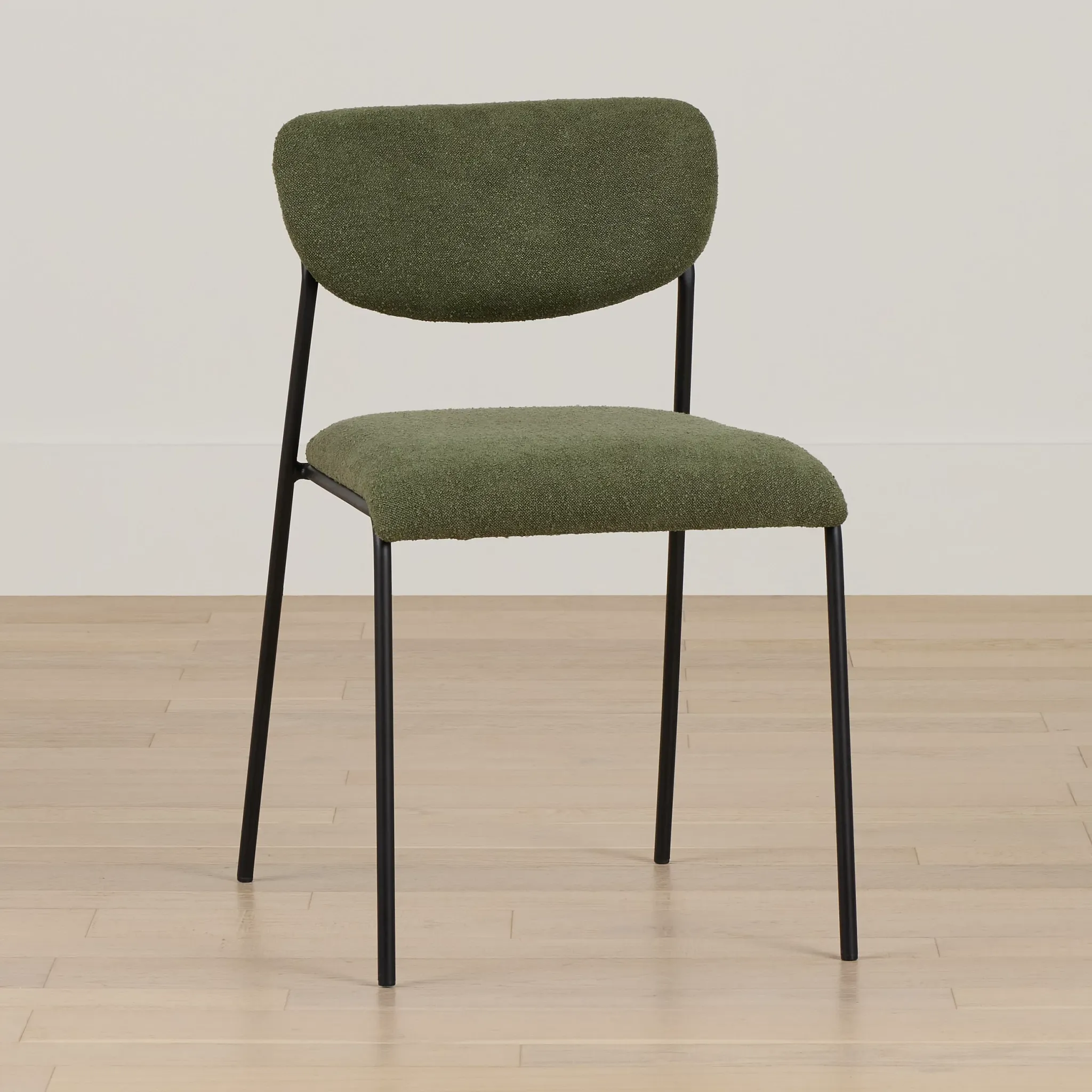 Lynden Green Metal Upholstered Side Chair