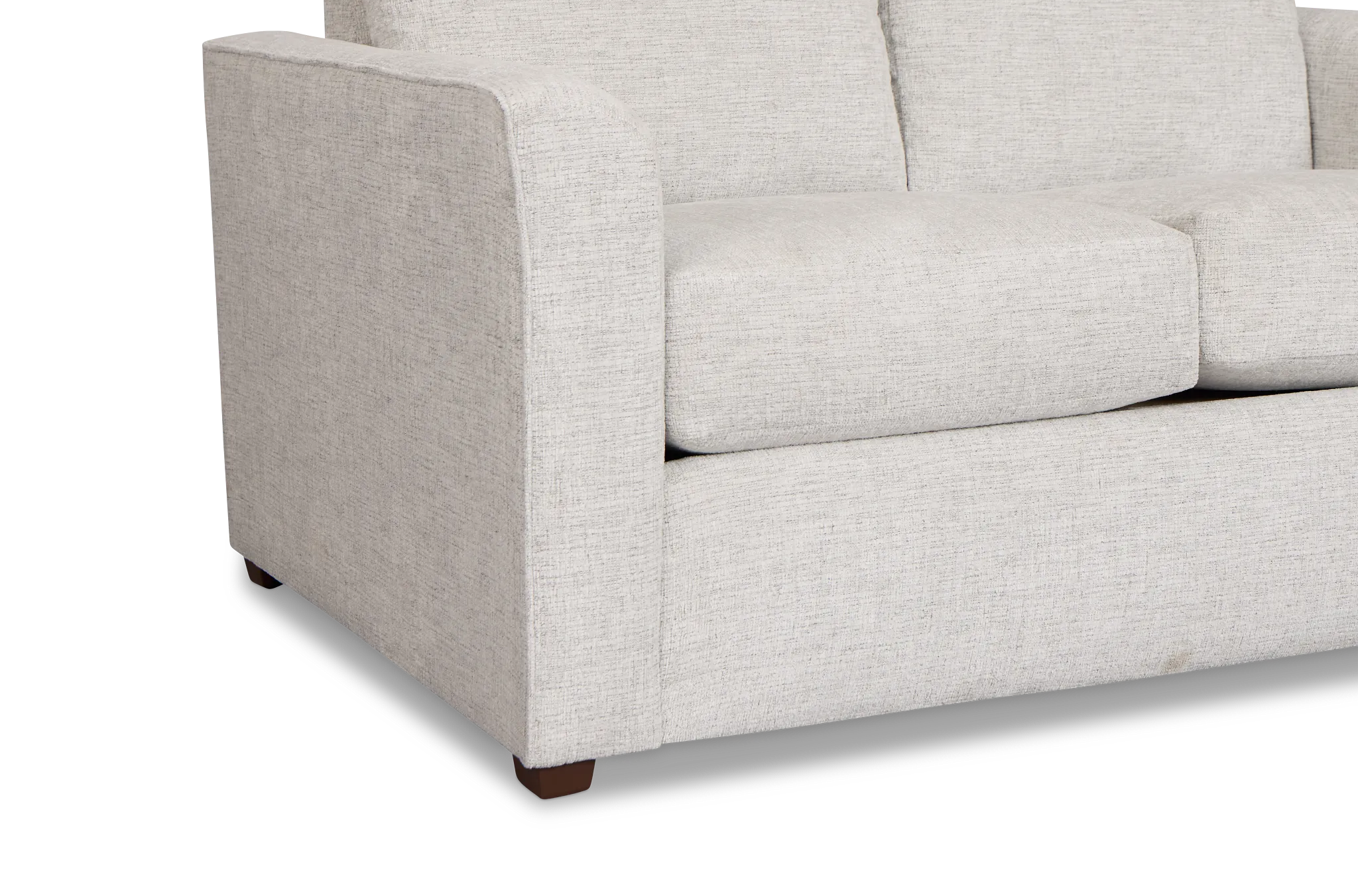 Miller Light Gray Fabric Loveseat