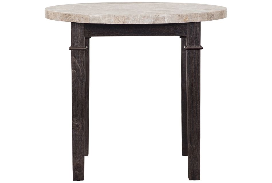 Portia Dark Tone Round High Dining Table Dining Room Tables