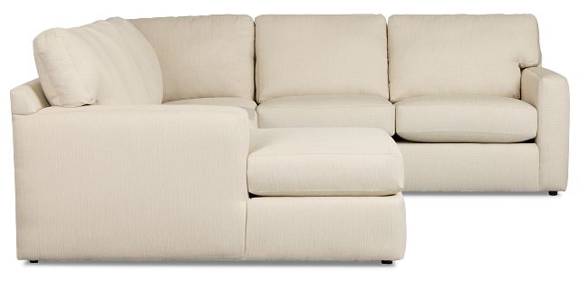 Rhodes Beige Fabric Medium Left Chaise Sectional