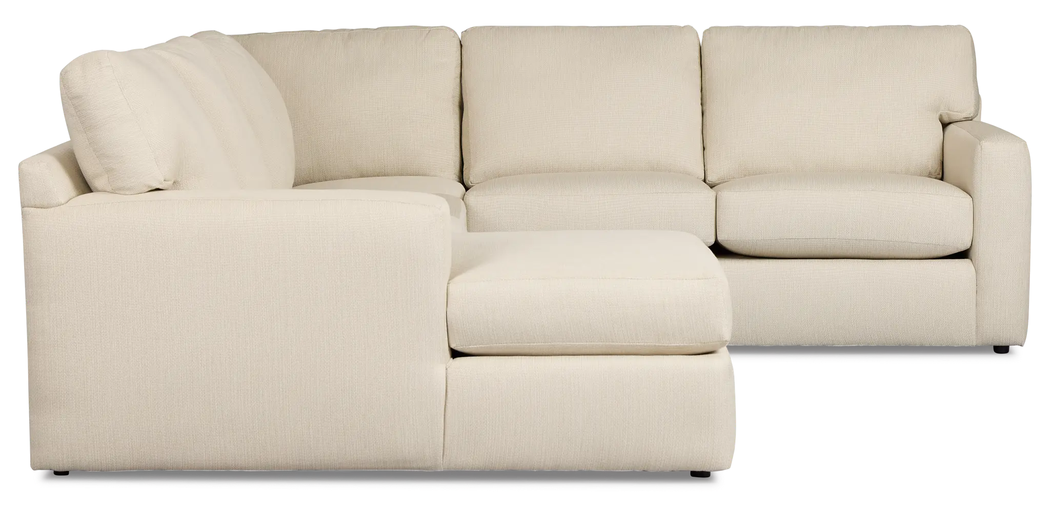 Rhodes Beige Fabric Medium Left Chaise Sectional Rhodes Beige Fabric Medium Left Chaise Sectional