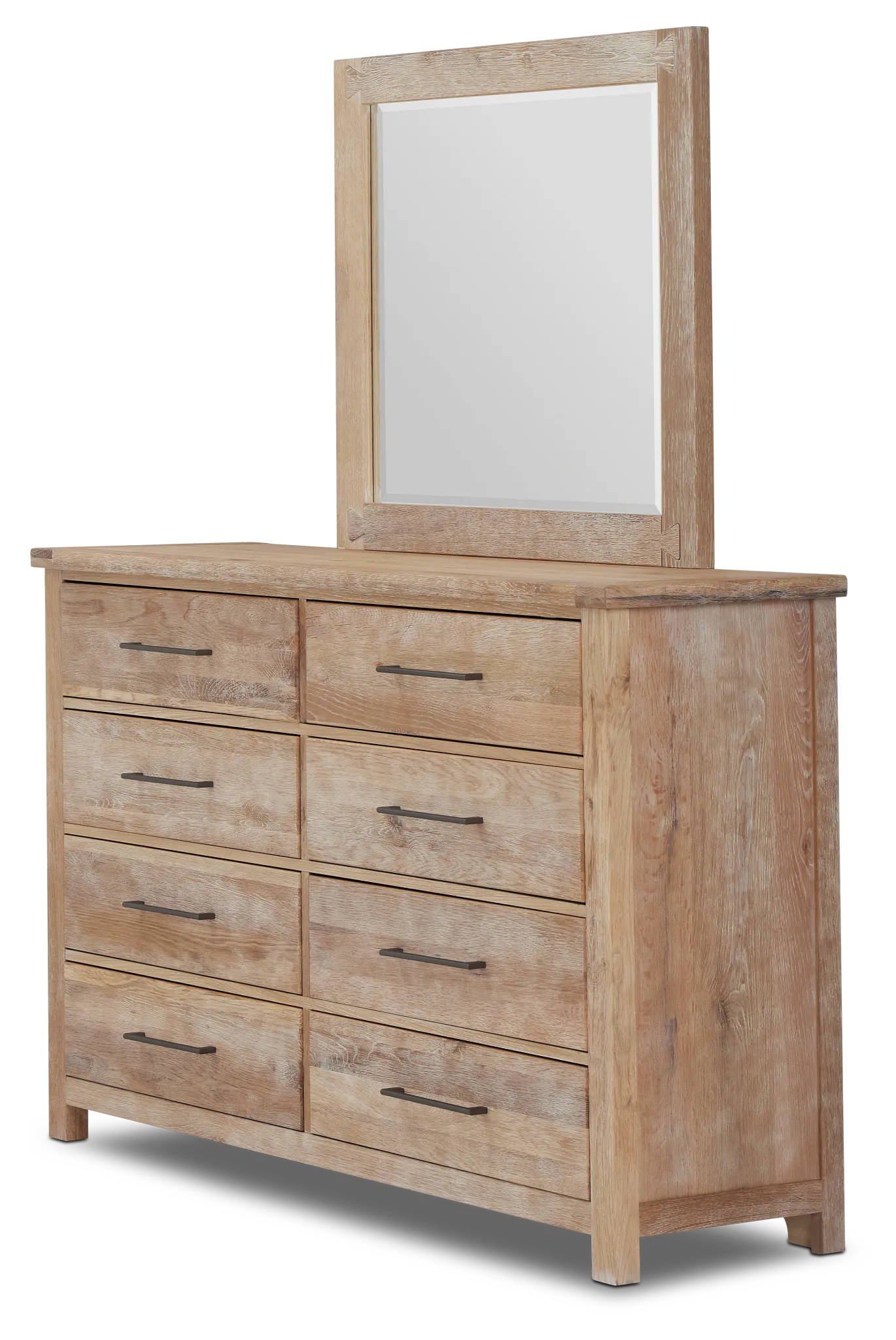 Salt Lake Light Tone Dresser & Mirror