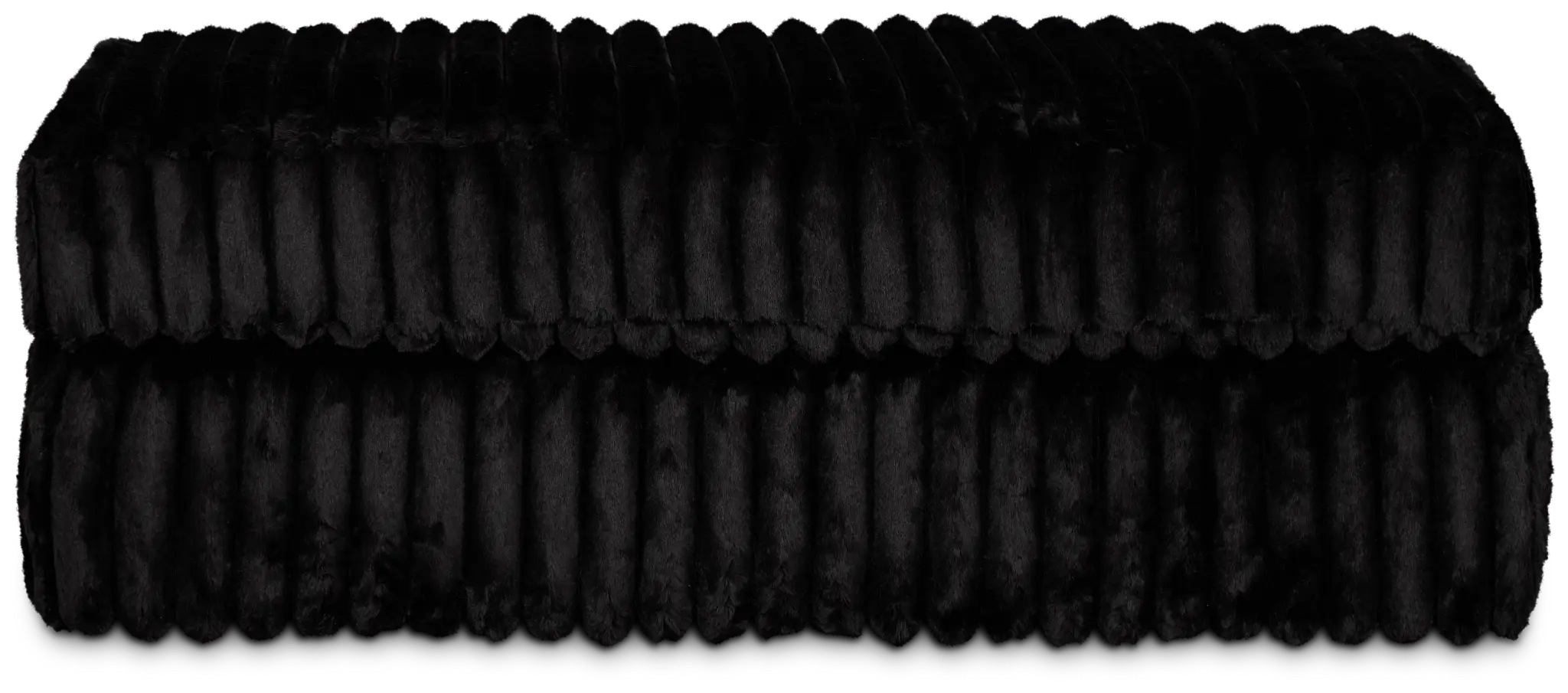 Teddy Black Fabric Ottoman Teddy Black Fabric Ottoman