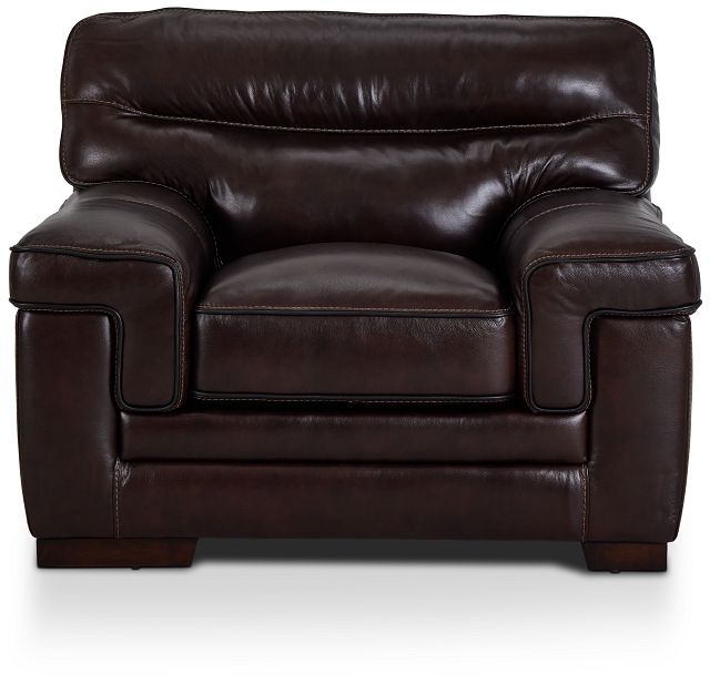 Alexander Dark Brown Leather Chair (3)