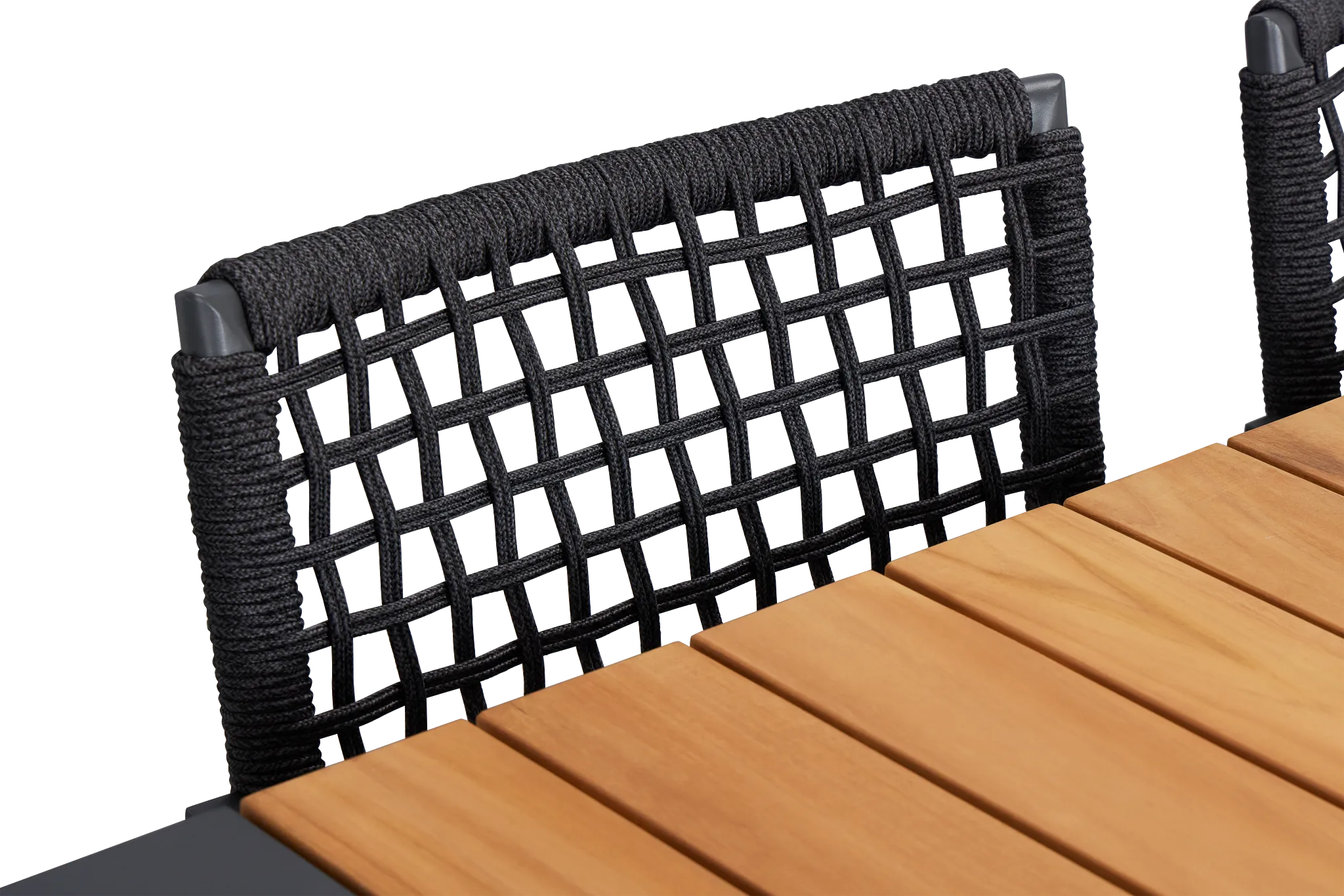 Sunrise Teak 65" Rectangular Table & 4 Aluminum Arm Chairs