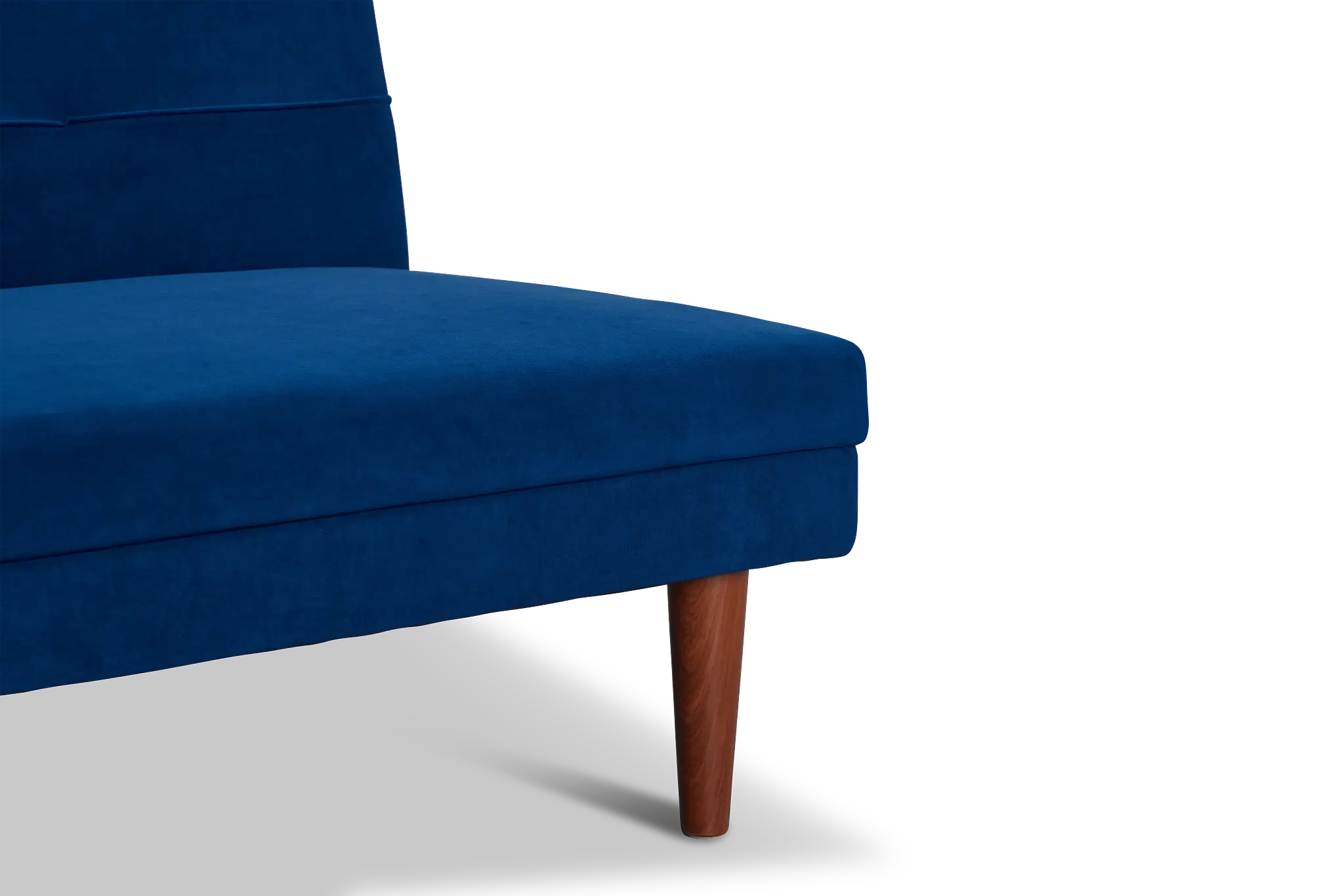 Ellie Dark Blue Velvet Sofa Futon Ellie Dark Blue Velvet Sofa Futon