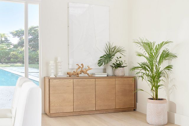 Haven Light Tone 4 Door Sideboard