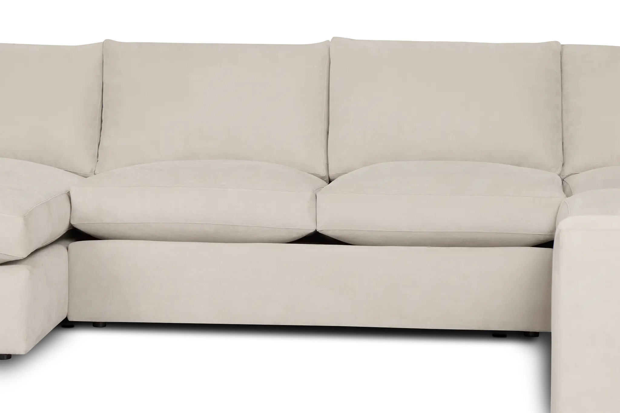 Hudson Gray Fabric Medium Left Chaise Sectional Hudson Gray Fabric Medium Left Chaise Sectional