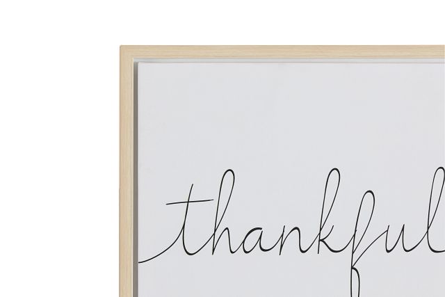 Thankful Light Tone Framed Canvas Wall Art