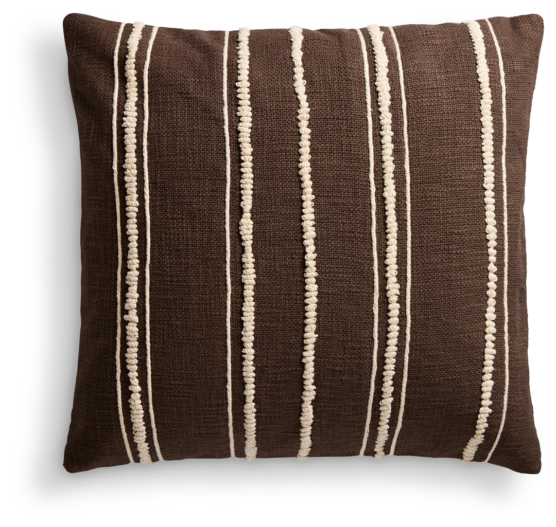 Emilie Brown 24" Square Accent Pillow