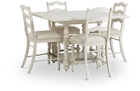 Savannah Ivory High Table & 4 Barstools