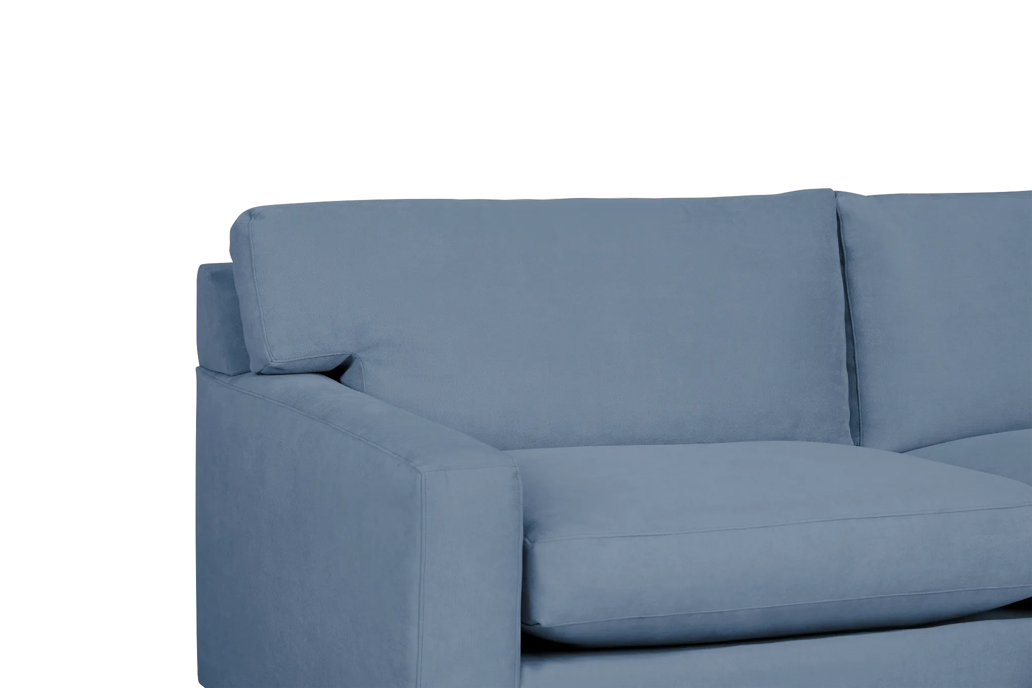 Hudson Blue Fabric Sofa