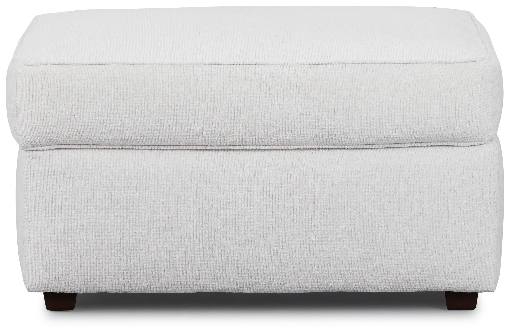 Avalon White Fabric Ottoman Avalon White Fabric Ottoman