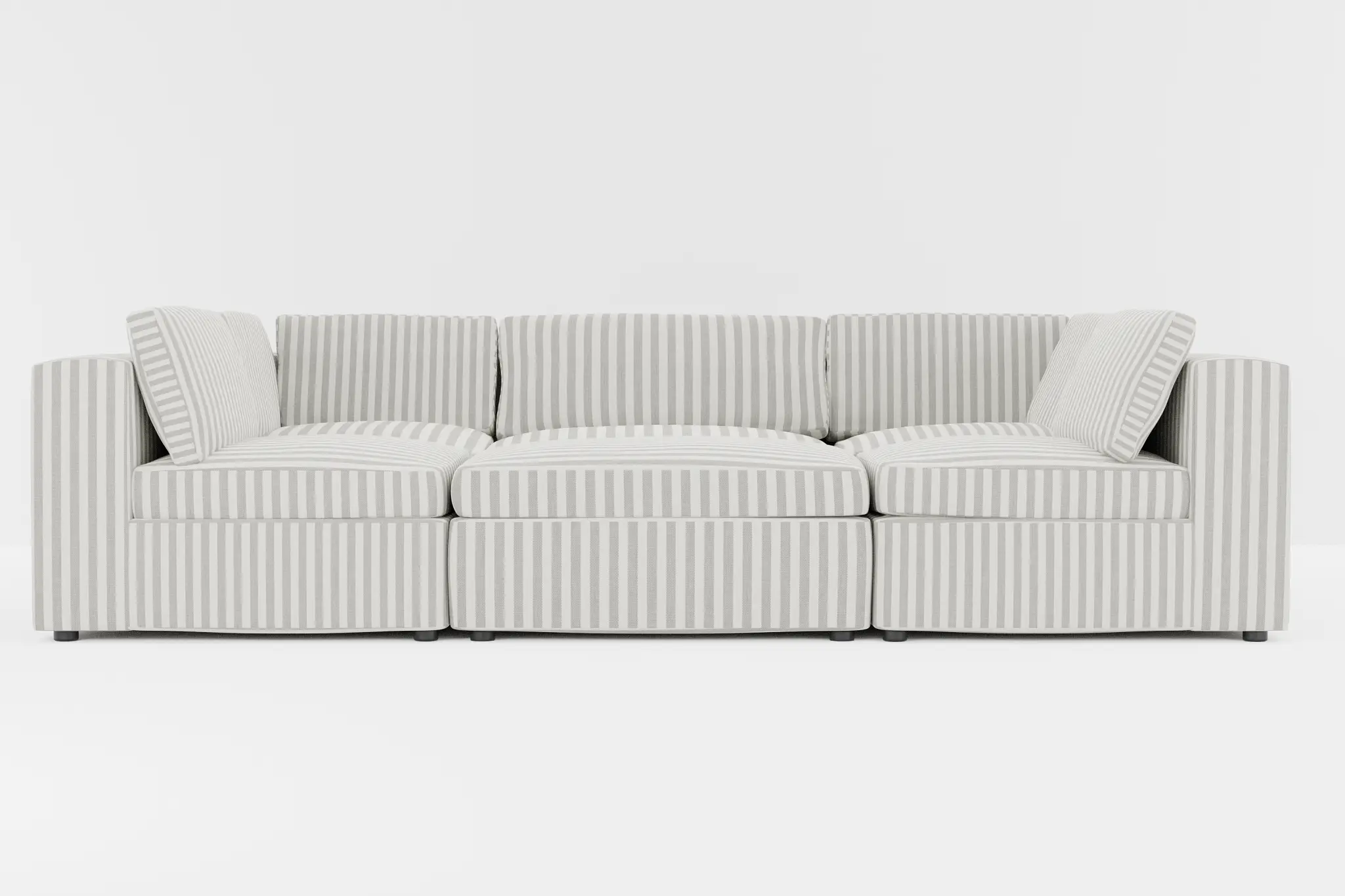 Destin Sea Lane Dark Gray Fabric 6-piece Pit Sectional Destin Sea Lane Dark Gray Fabric 6-piece Pit Sectional