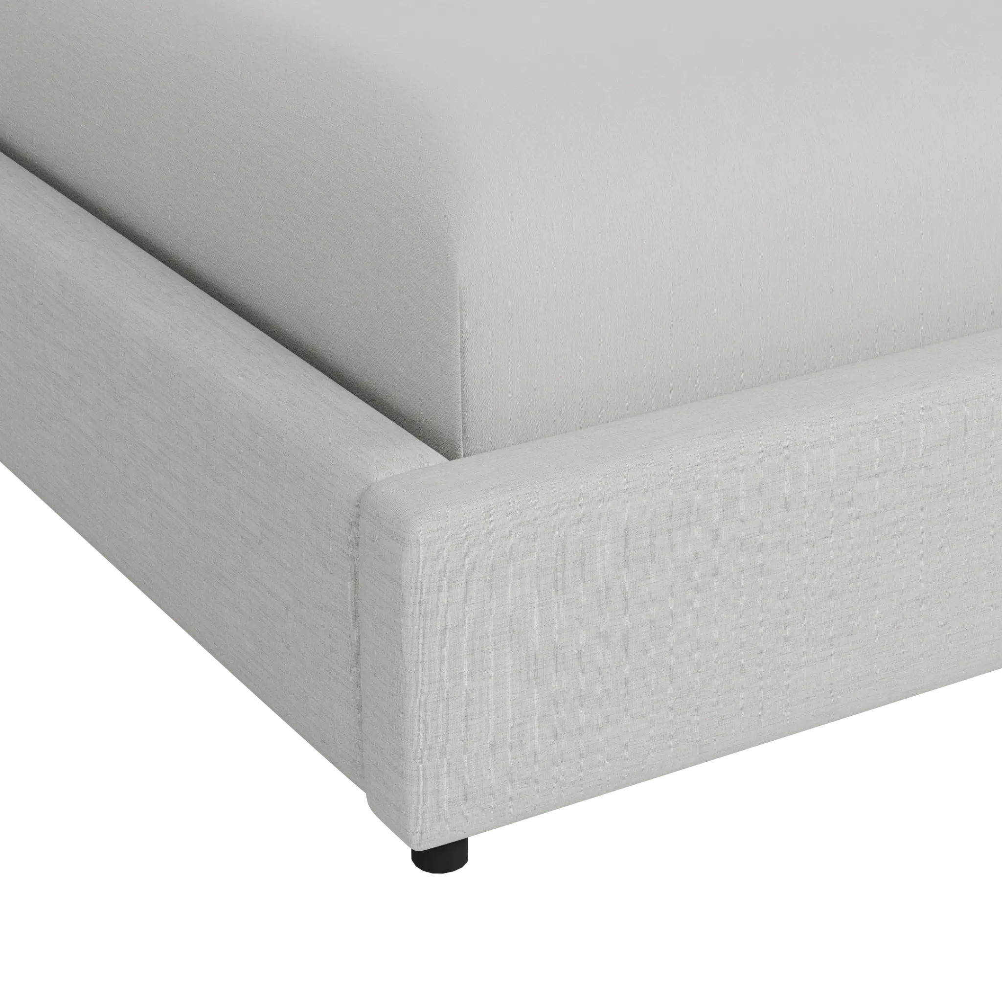 Grayton Maguire Ivory 54" Upholstered Platform Bed Grayton Maguire Ivory 54" Upholstered Platform Bed