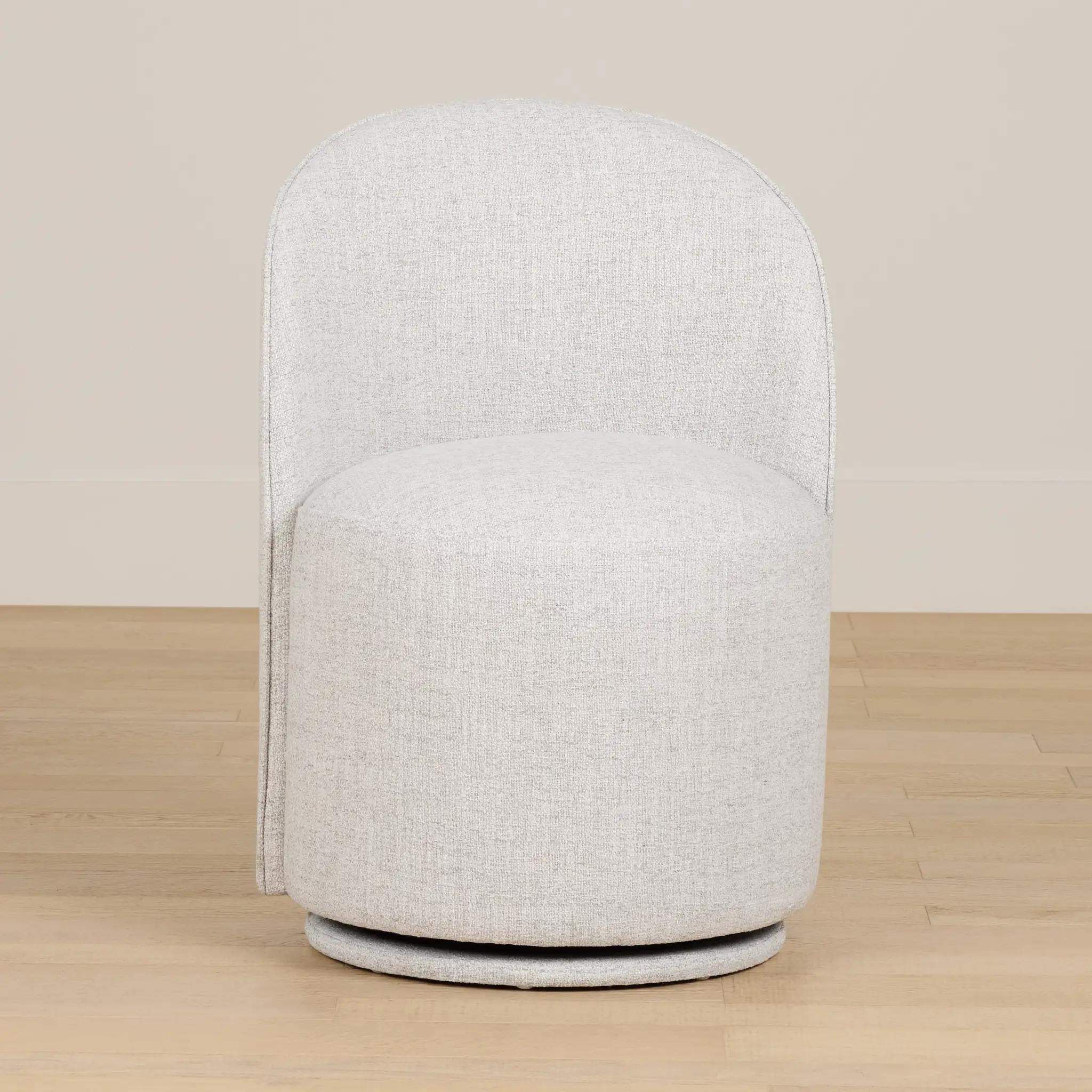 Claude Gray Round Upholstered Side Chair Claude Gray Round Upholstered Side Chair