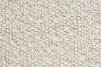 Lilah White Round Accent Ottoman