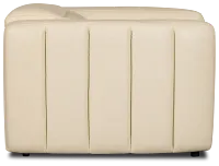 Jace Ivory Lthr/vinyl Power Recliner