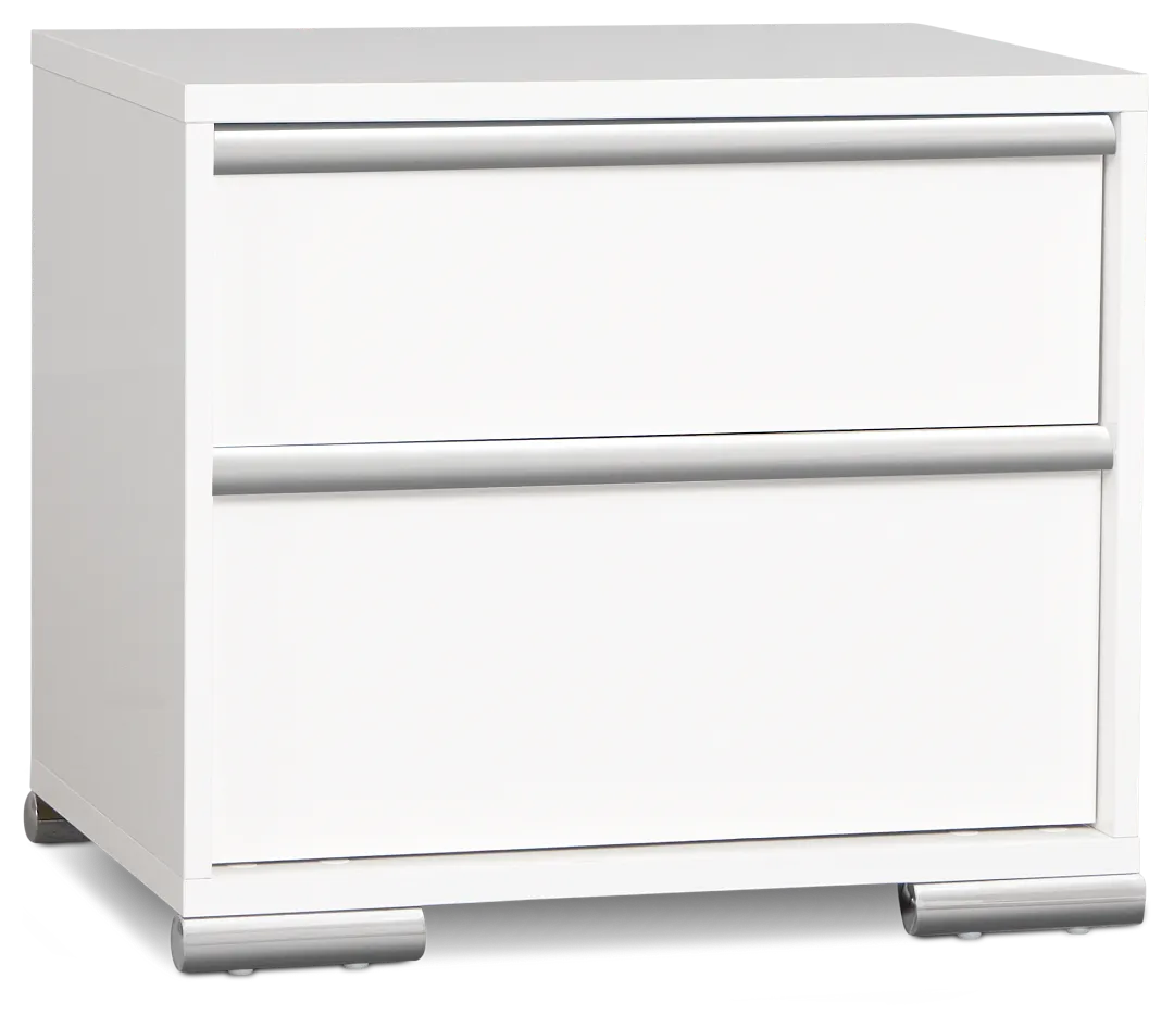 Davie White Nightstand