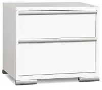 Davie White Nightstand