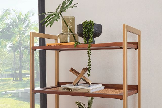 Briar Mid Tone Bookcase