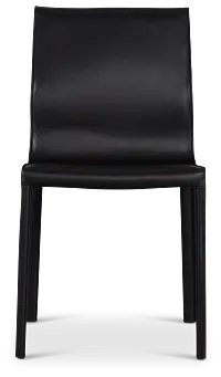 Lugo Black Upholstered Side Chair