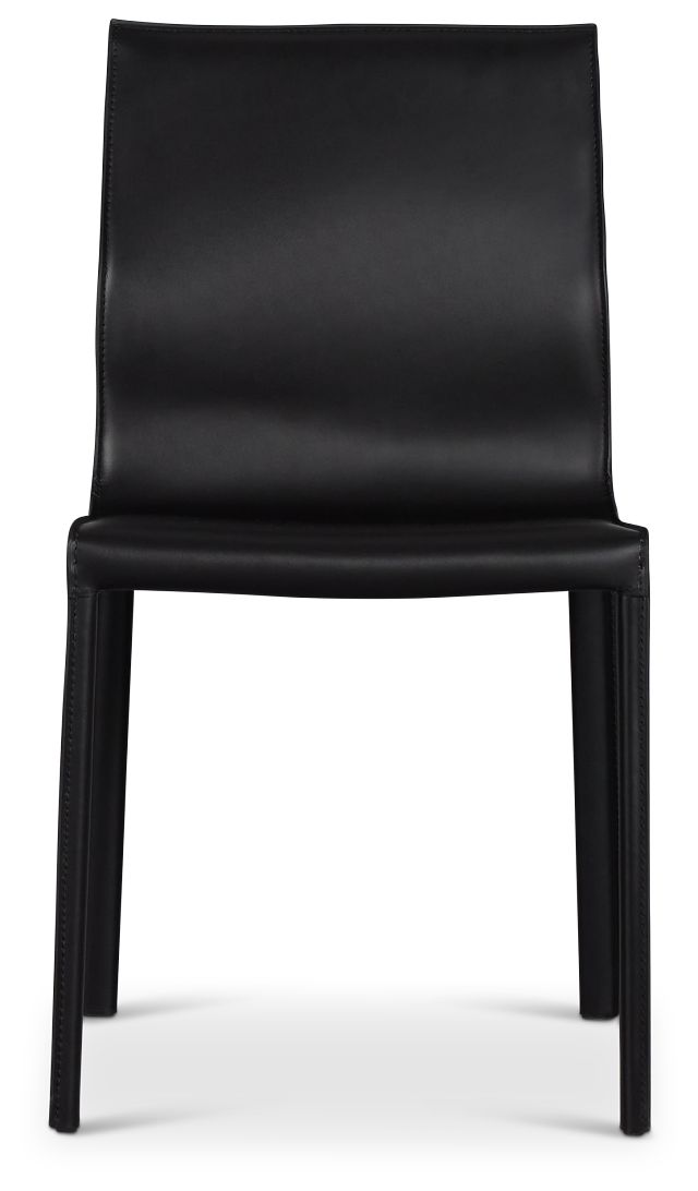 Lugo Black Upholstered Side Chair