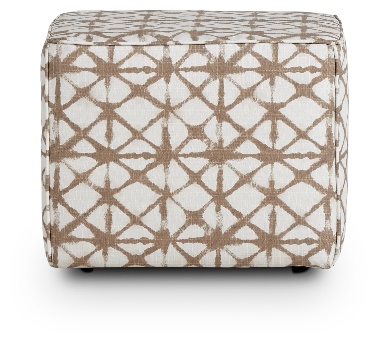 Shibori Light Gray Indoor/outdoor Accent Ottoman