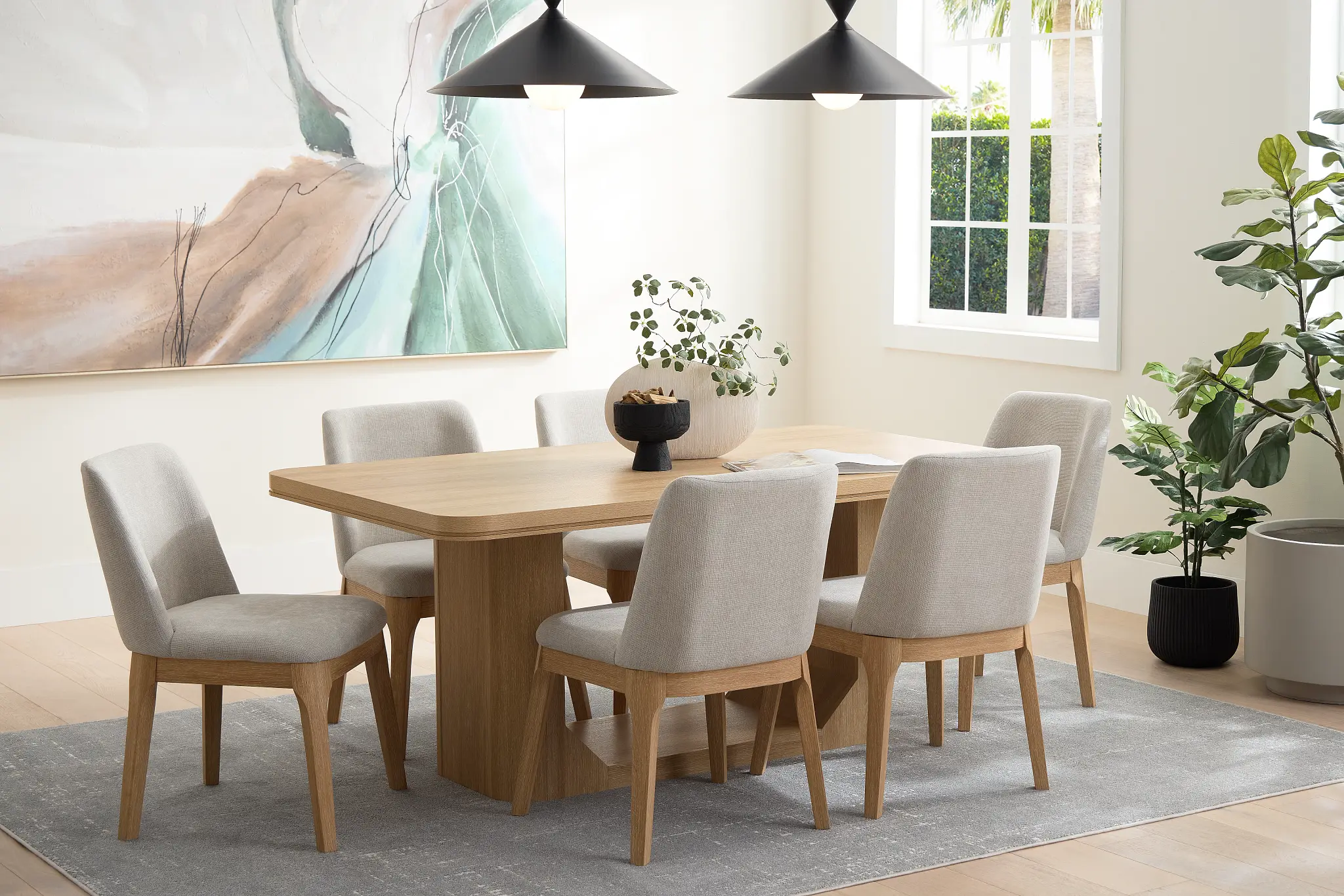 Emory Light Tone Rectangular Table Emory Light Tone Rectangular Table