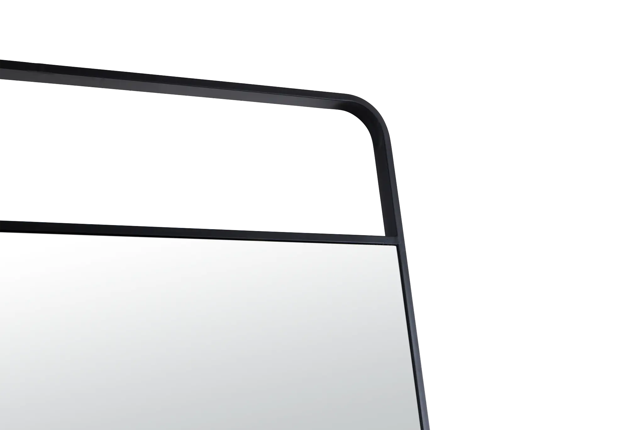 Edlyn Black Metal Floor Mirror Edlyn Black Metal Floor Mirror