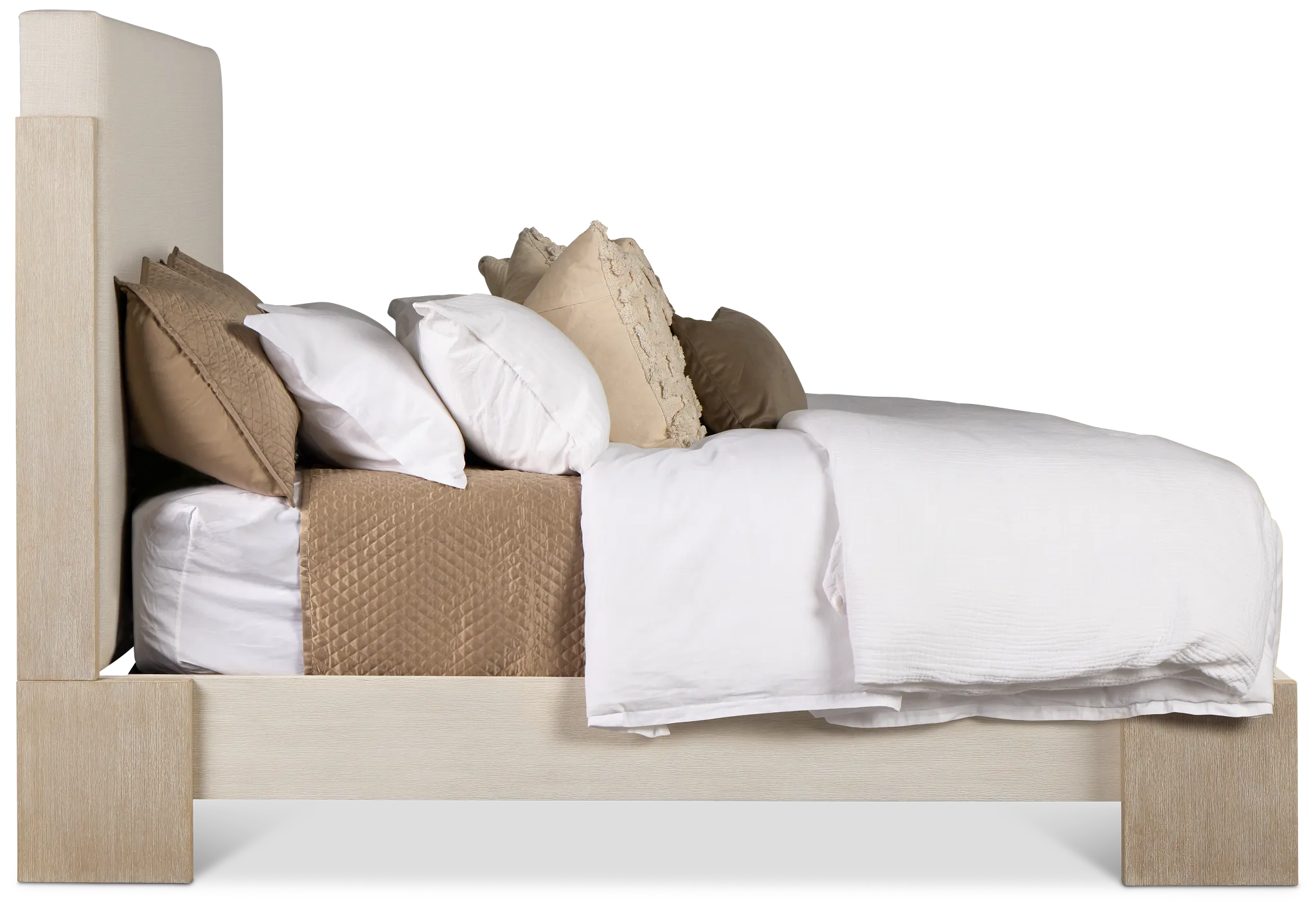 Miramar Light Tone Uph Panel Bed