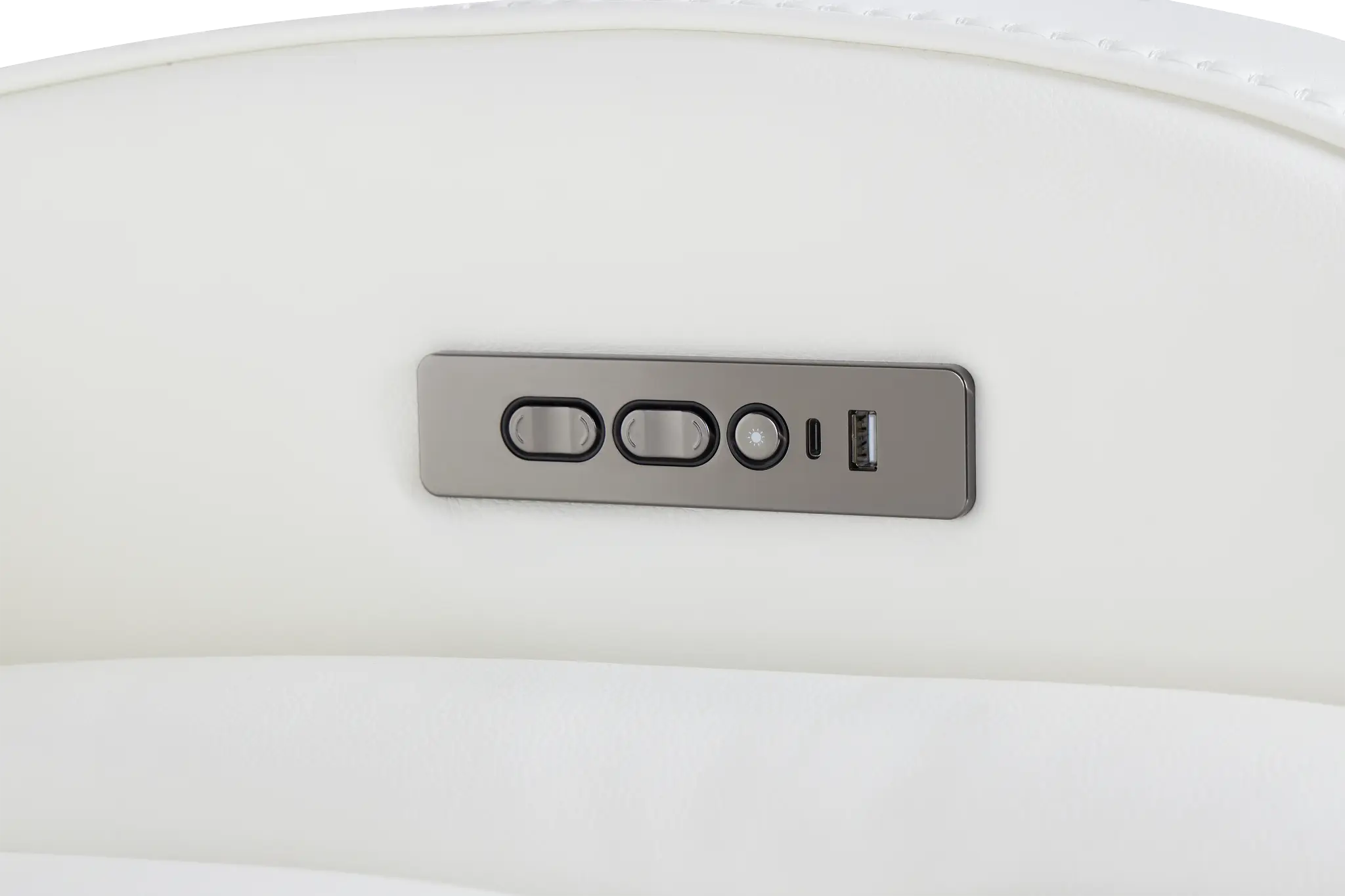 Omega White Micro Power Reclining Sofa Omega White Micro Power Reclining Sofa