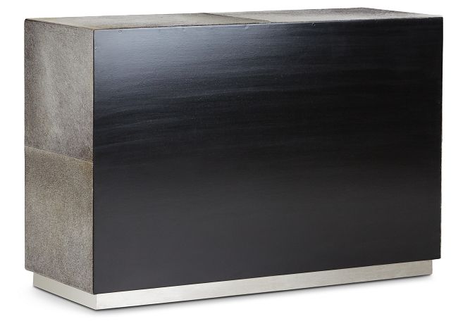 Parkin Gray Leather Accent Chest