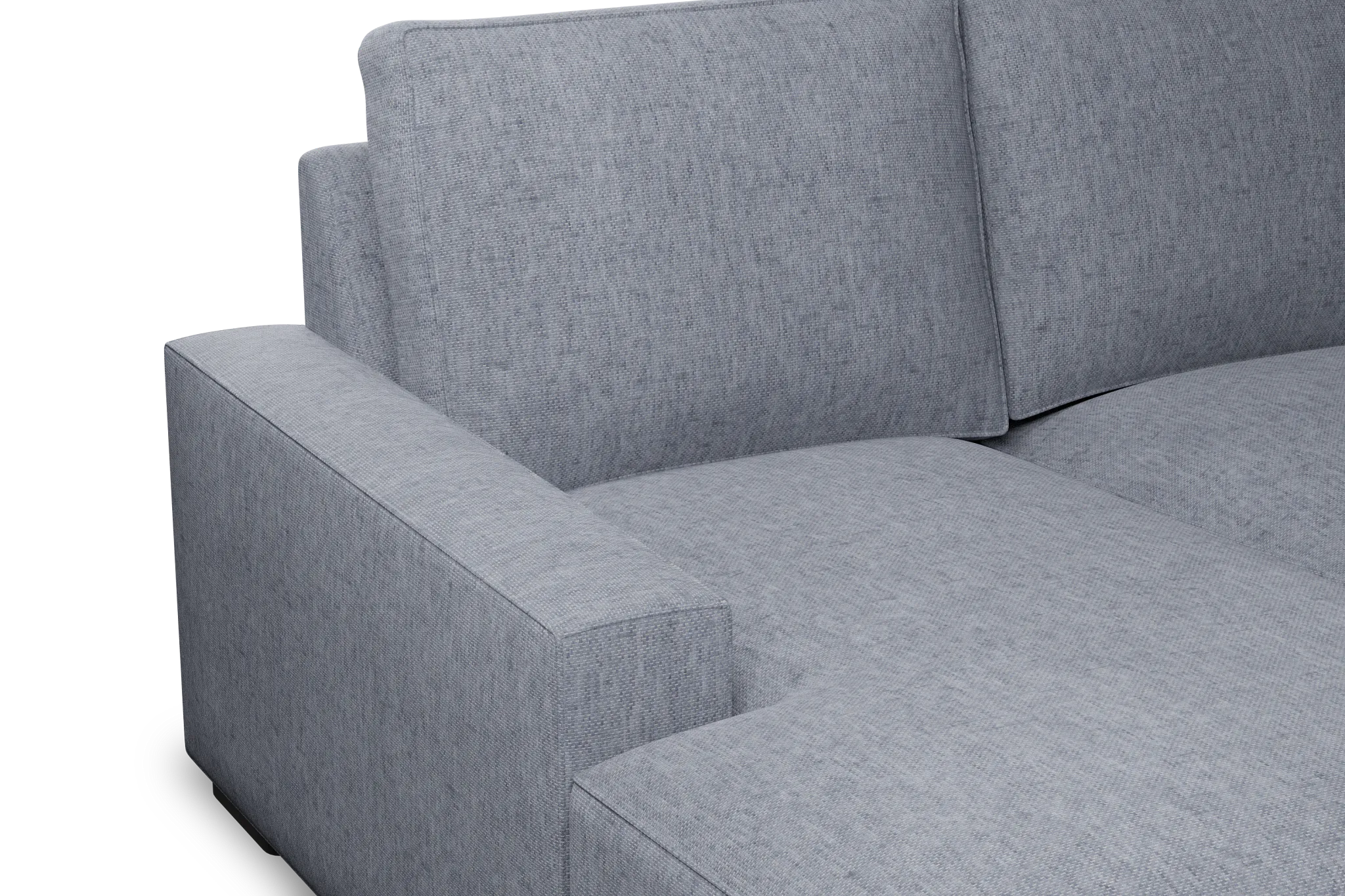 Edgewater Elevation Gray Left Chaise Sectional