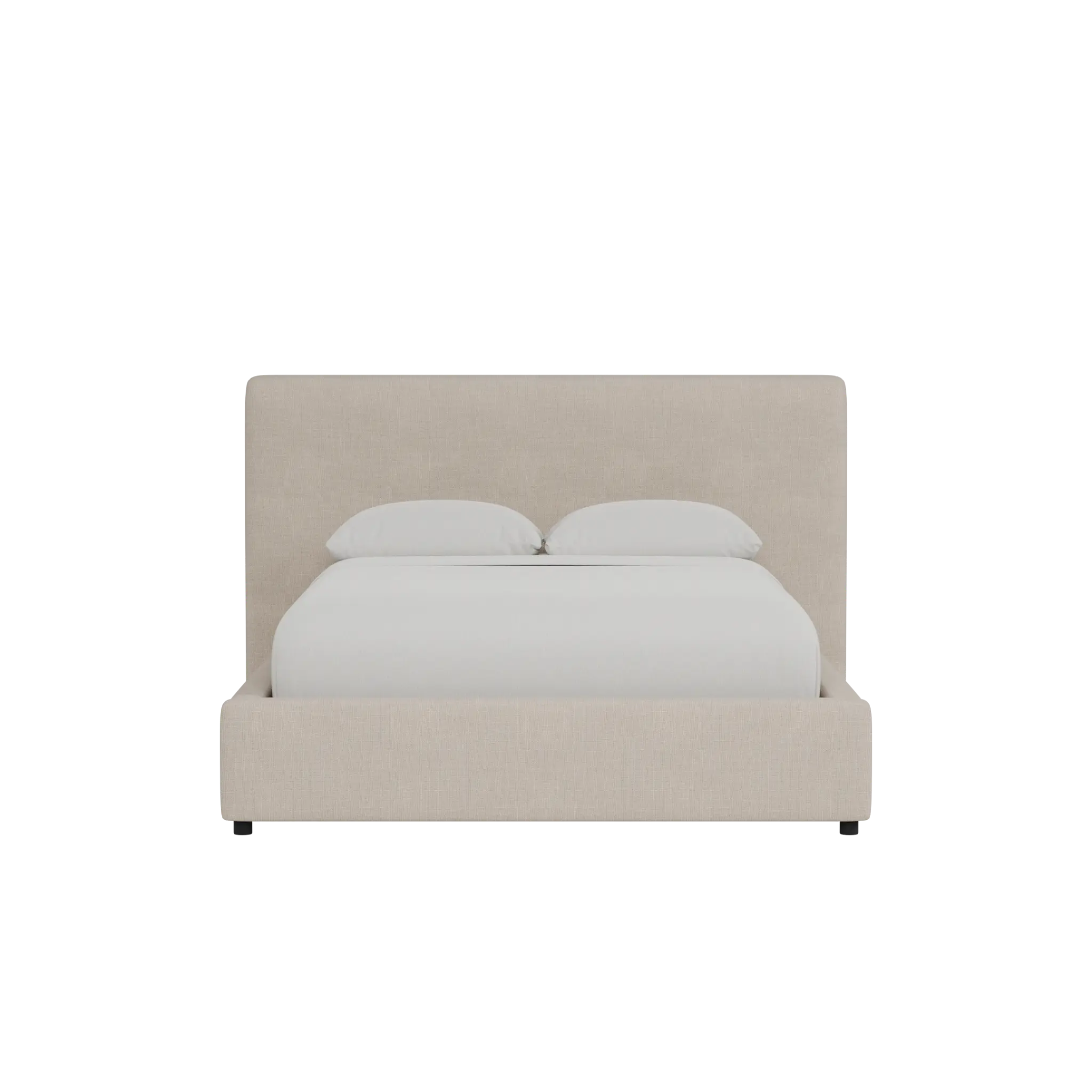 Grayton Linen Beige 44" Upholstered Platform Bed Grayton Linen Beige 44" Upholstered Platform Bed
