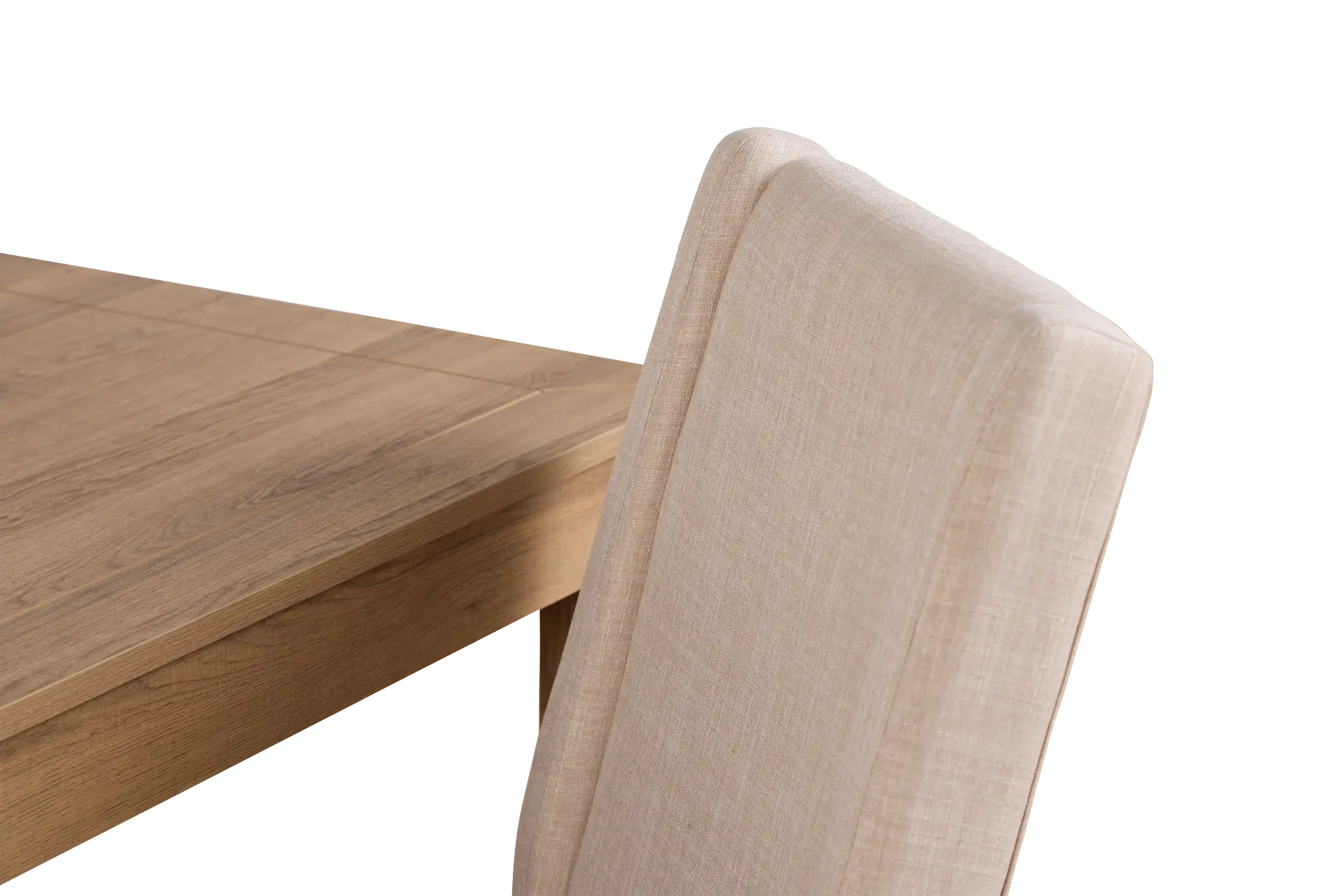 Delray Light Tone Rect Table & 4 Upholstered Chairs Delray Light Tone Rect Table & 4 Upholstered Chairs