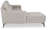 Talia Gray Fabric Left Chaise Sectional